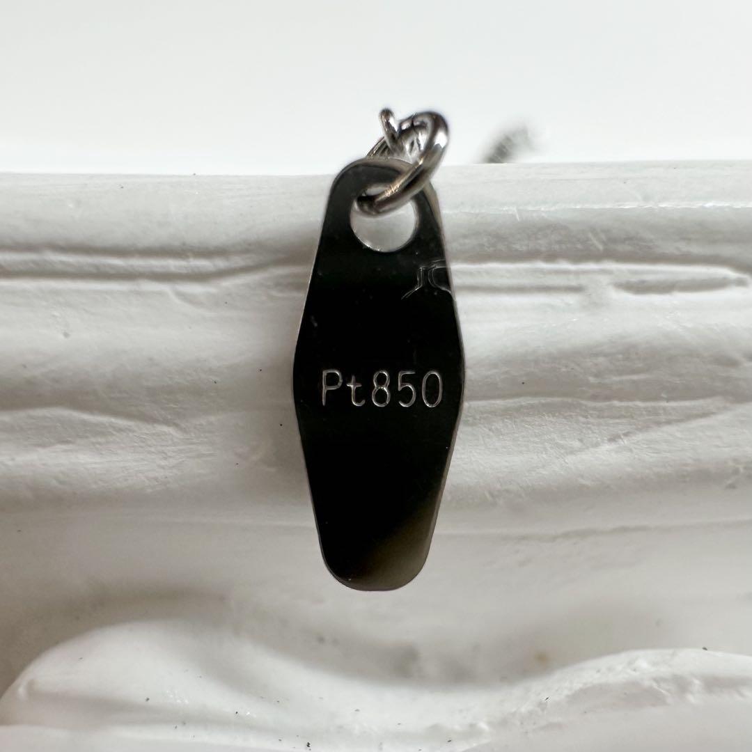 【美品】PT900/850 ラベンダー翡翠 5.558ct ネックレス