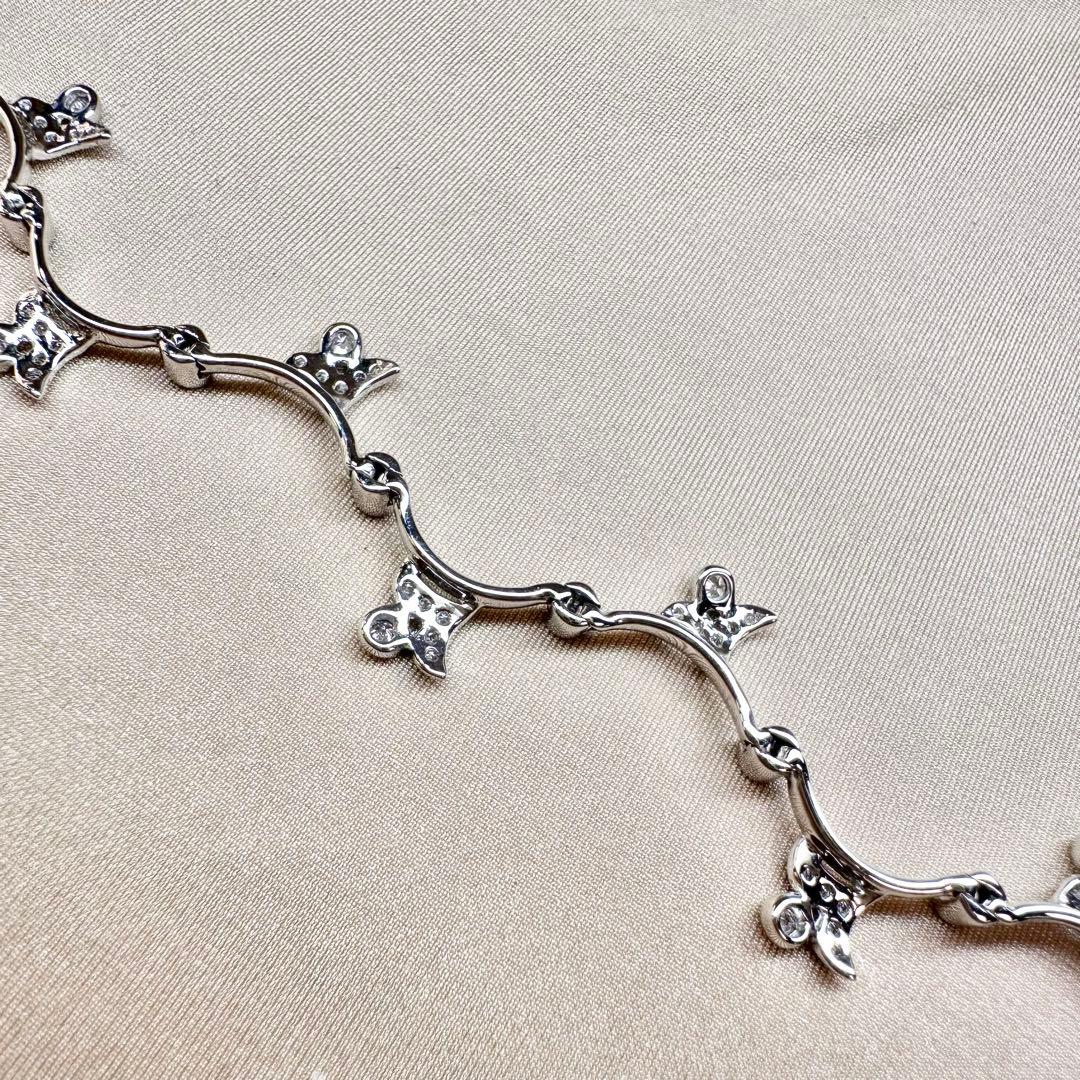 【K18】ダイヤモンド 0.87ct デザイン ブレスレット