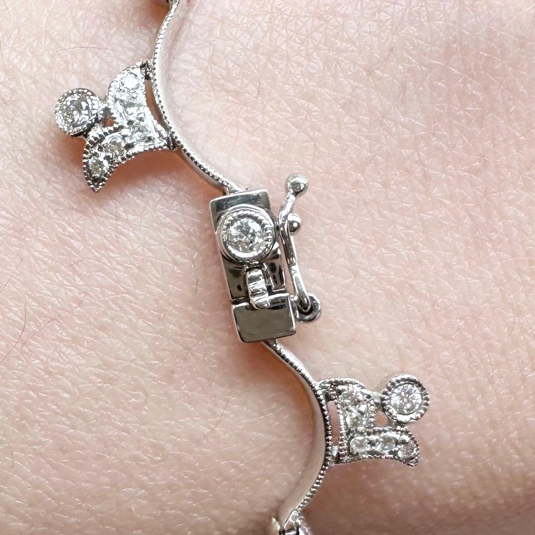 【K18】ダイヤモンド 0.87ct デザイン ブレスレット