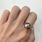 【美品】PT900 黒蝶パール 10.8mm リング