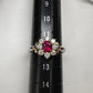 【K18】PT900 ルビー 0.625ct リング