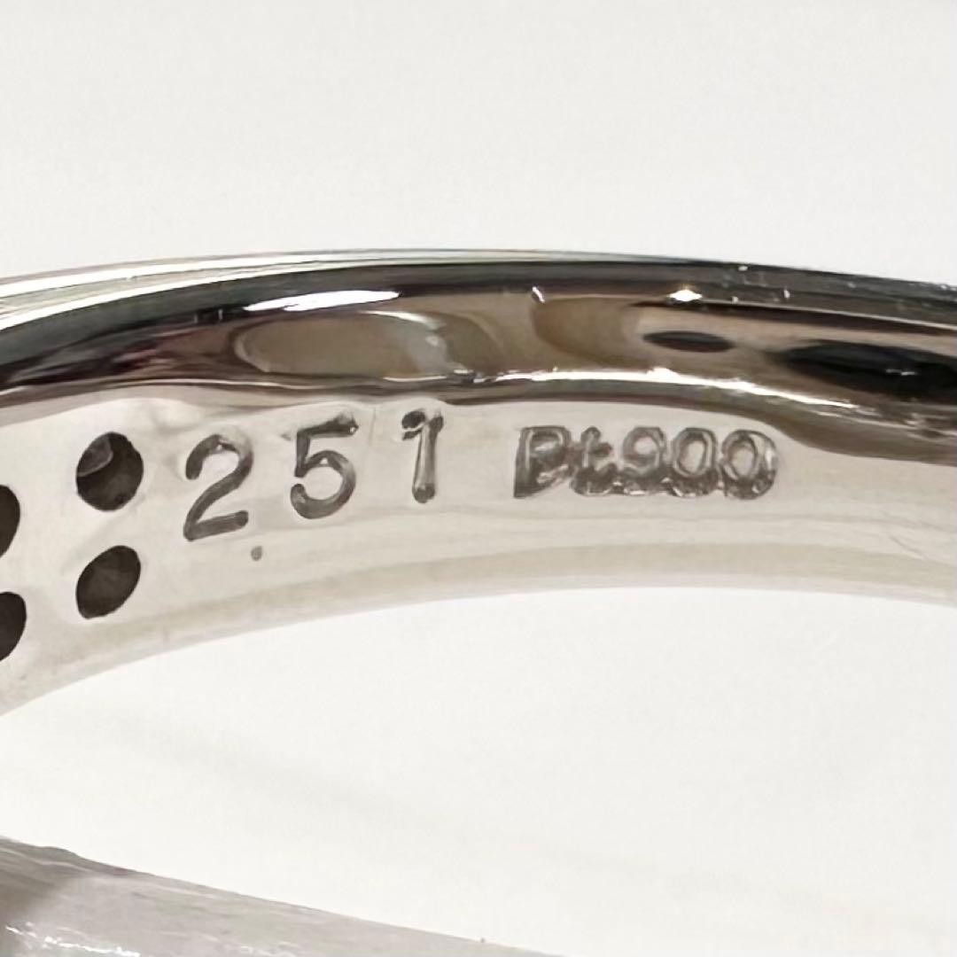 PT900 トルマリン ダイヤモンド リング 2.51ct ヴィンテージ