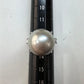 PT900 パール 真珠 15mm ダイヤモンド 大珠リング