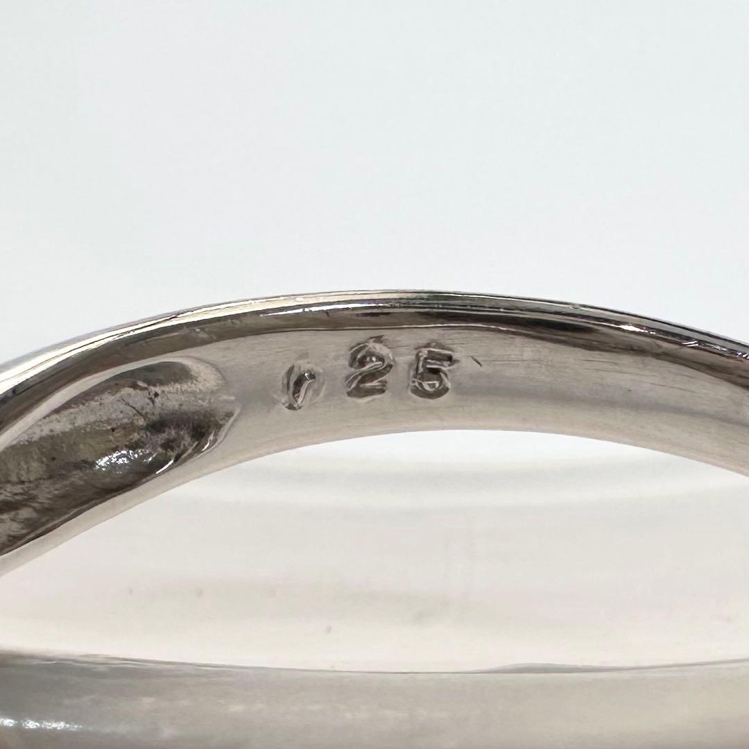 PT900 パール 真珠 15mm ダイヤモンド 大珠リング
