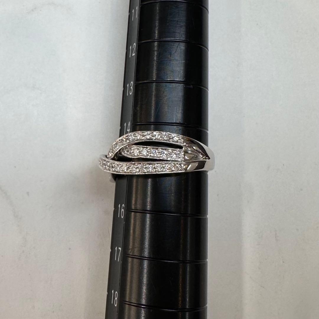 【K18WG】ダイヤモンド 0.51ct リング