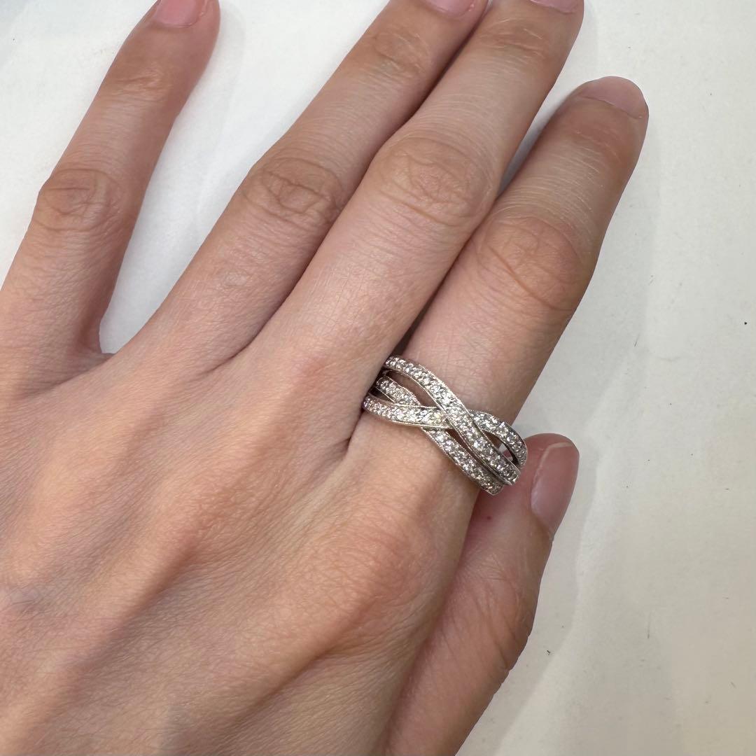 【K18WG】ダイヤモンド 0.51ct リング