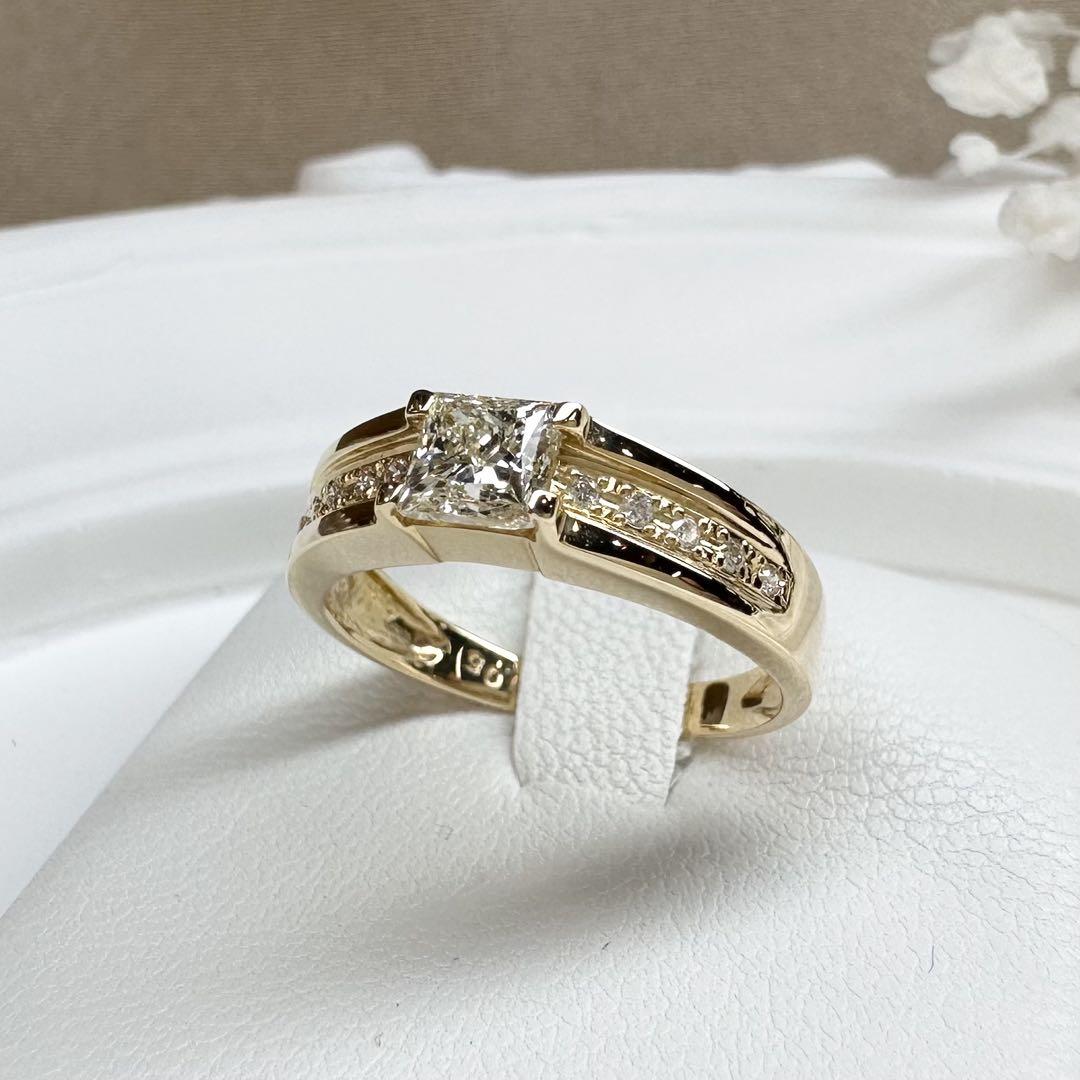 【K18】ダイヤモンド0.528ct リングゴールドジュエリー