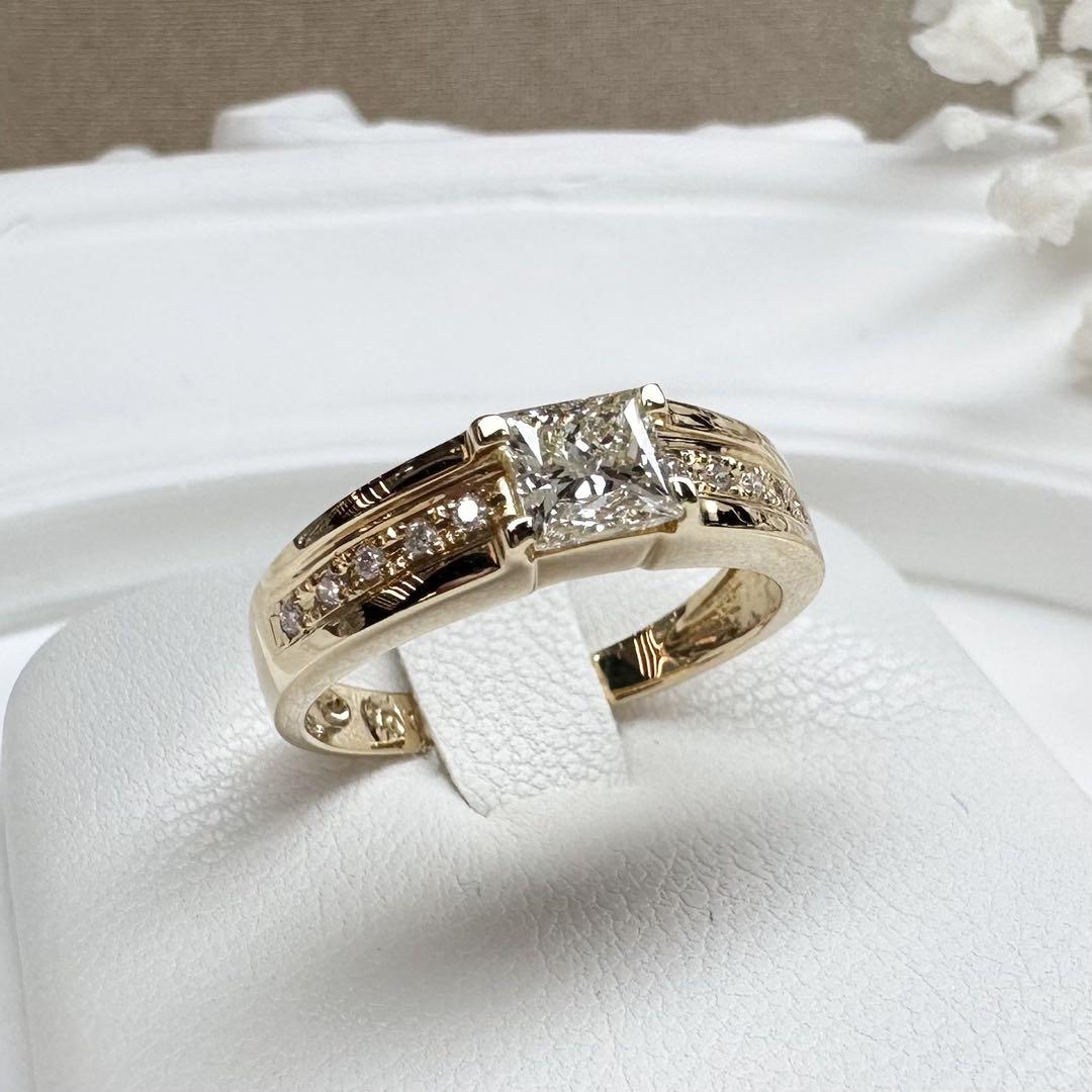 【K18】ダイヤモンド0.528ct リングゴールドジュエリー