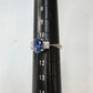 PT900 サファイア2.185ct バゲットダイヤモンド リング