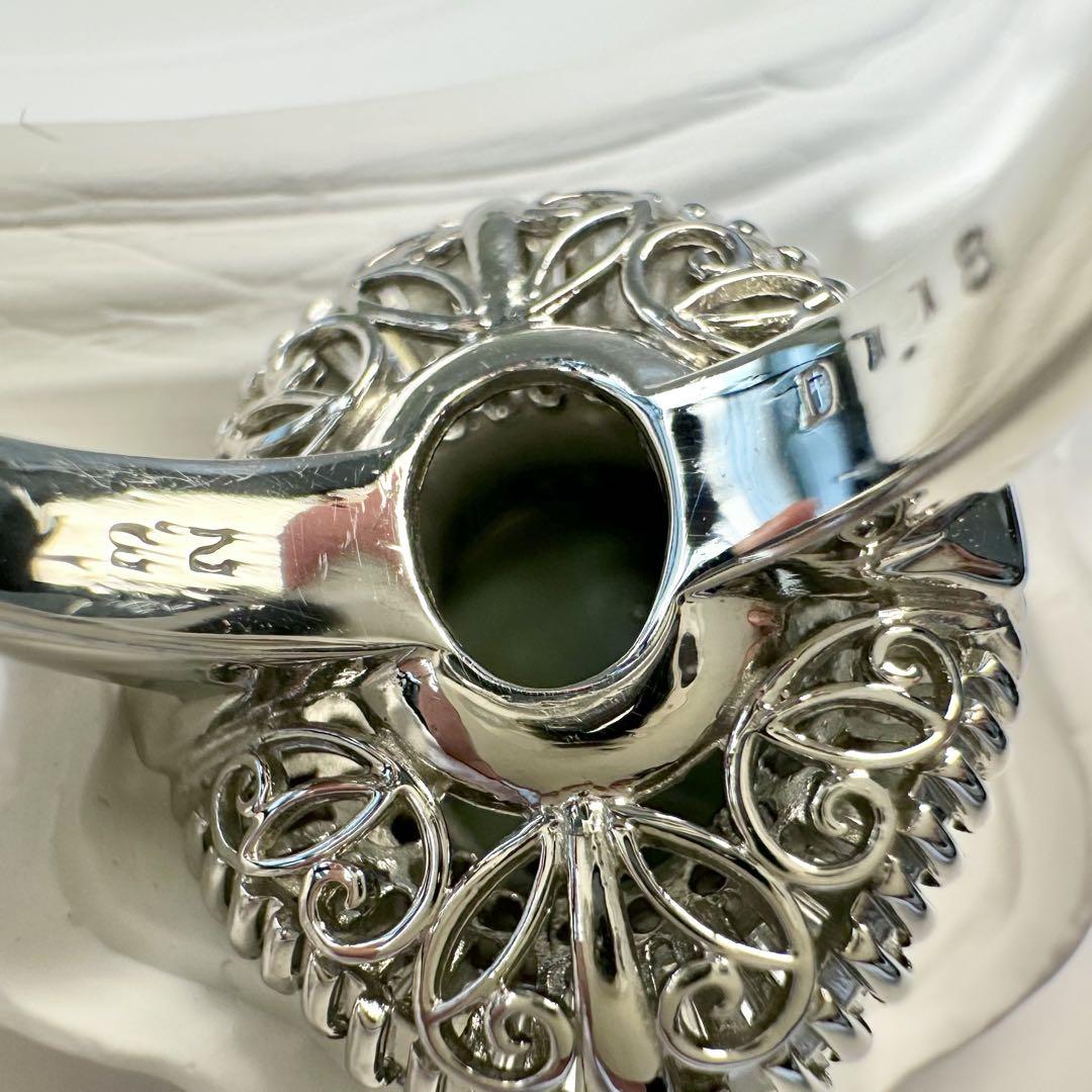 【美品】PT900 ブラックオパール2.37ct リング ダイヤ