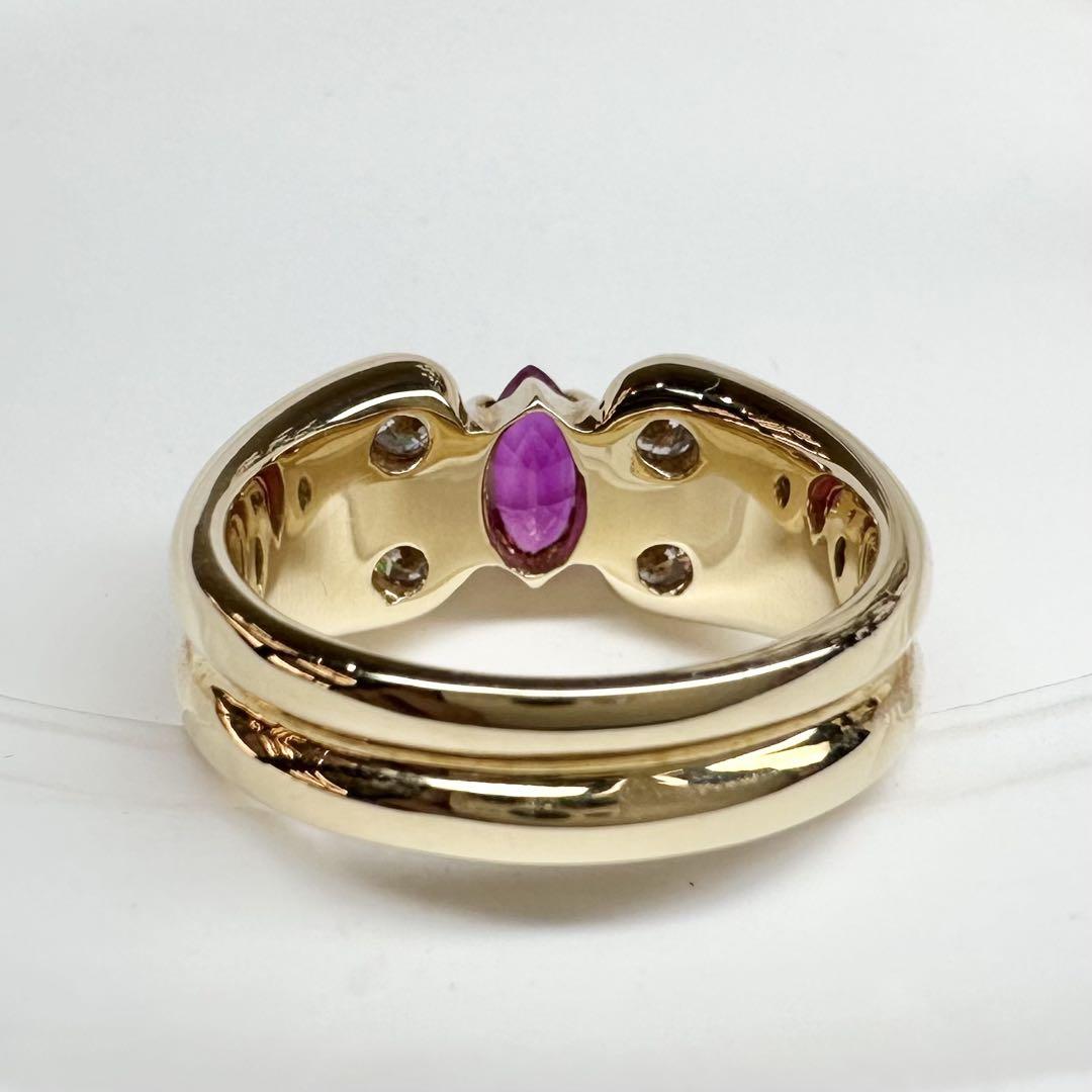 K18】ルビー 0.53ct ダイヤモンドリング – ABABIL.gems
