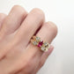 【K18】ルビー 0.53ct ダイヤモンドリング