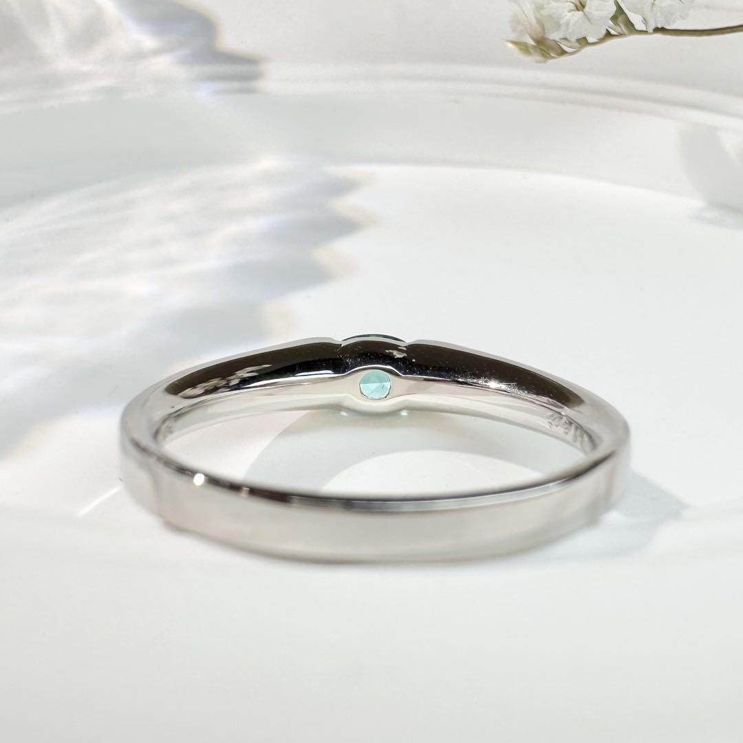 【美品】PT900 パライバトルマリン 0.47ct リング ダイヤ
