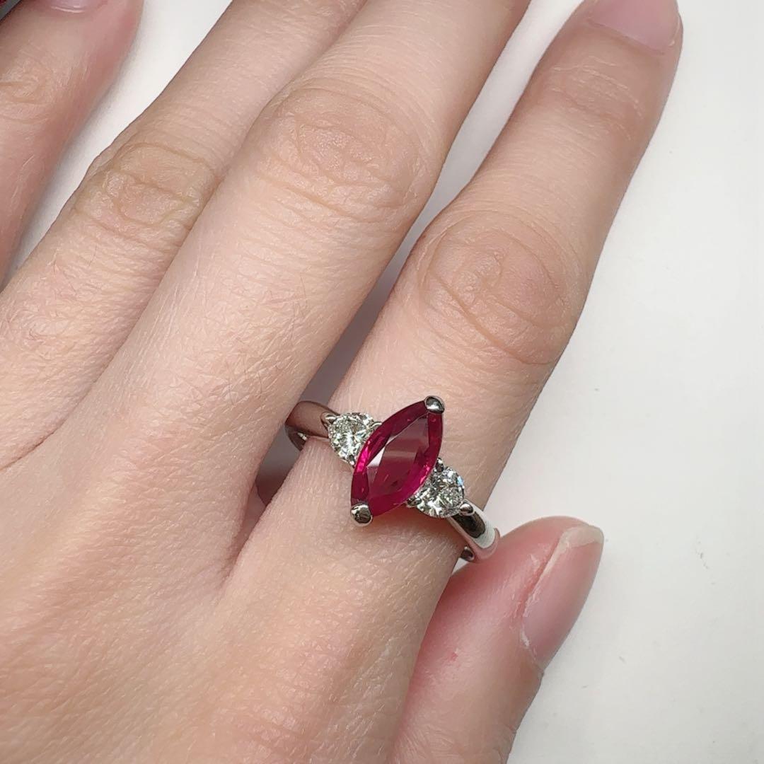 【美品】PT900 ルビー 1.51ct リング