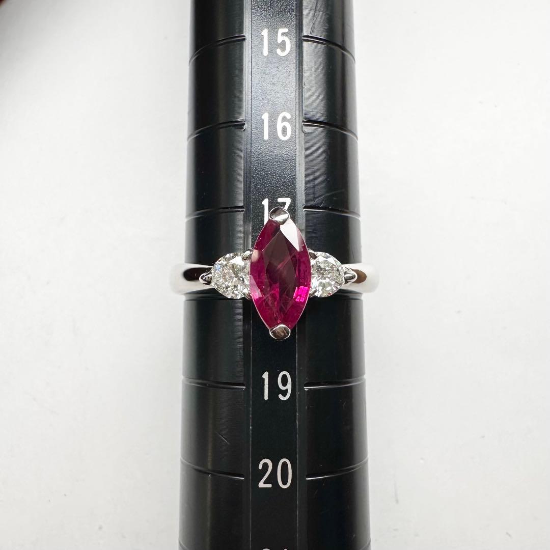 【美品】PT900 ルビー 1.51ct リング