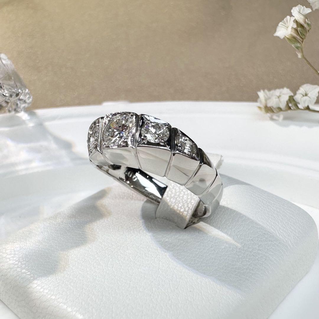 【美品】PT900 ダイヤモンド 1.00ct リング デザイン　スタイリッシュ