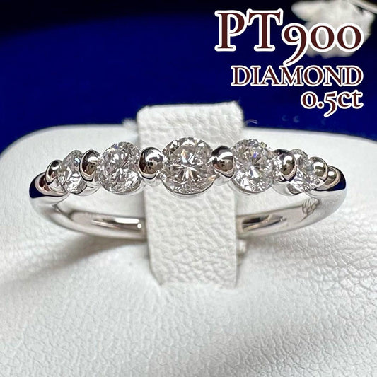 PT900 ダイヤモンド 0.5ctリング レディース ジュエリー 指輪 日本製