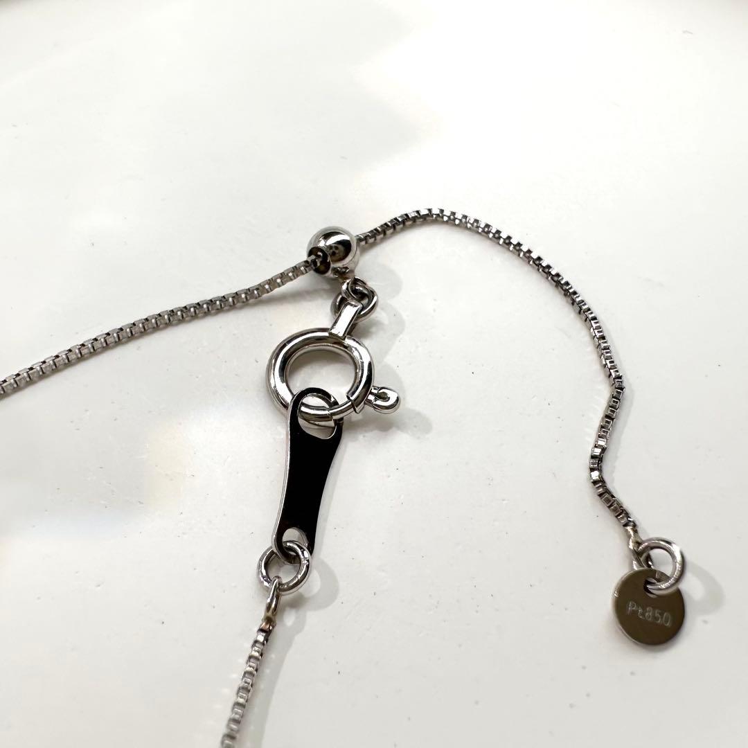 【美品】PT900 ルビー 0.43ct ダイヤ ネックレス