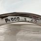 PT900 大粒ルベライト 3.4ct ダイヤモンド リング