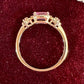 K18 ピンクサファイア0.55ct ダイヤモンドリング フラワーモチーフ