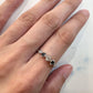 K18WG アレキサンドライト ダイヤモンド リング 0.18ct 希少石 変色