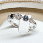 K18WG アレキサンドライト ダイヤモンド リング 0.18ct 希少石 変色