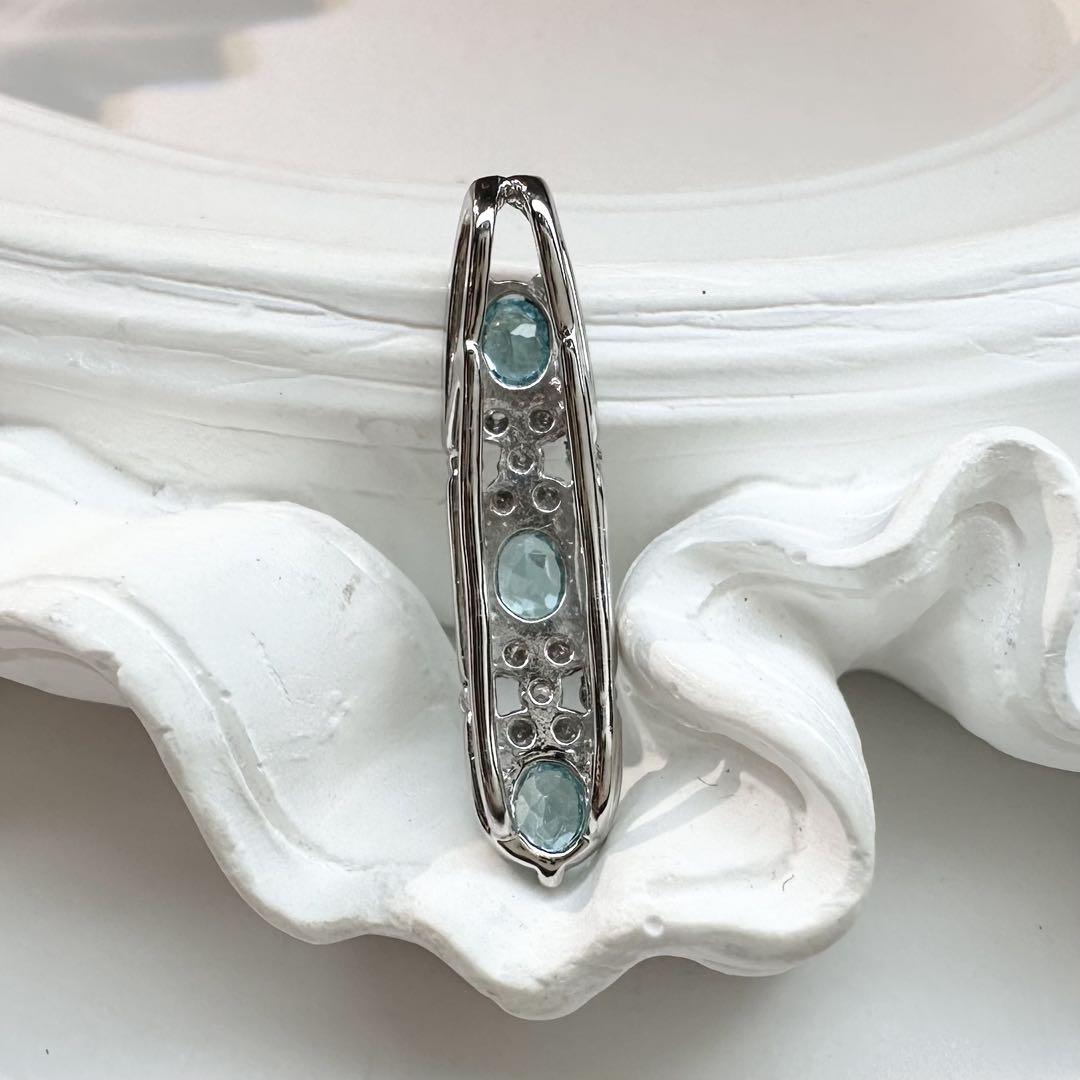 【美品】PT900 パライバトルマリン 0.32ct ダイヤモンド ペンダント