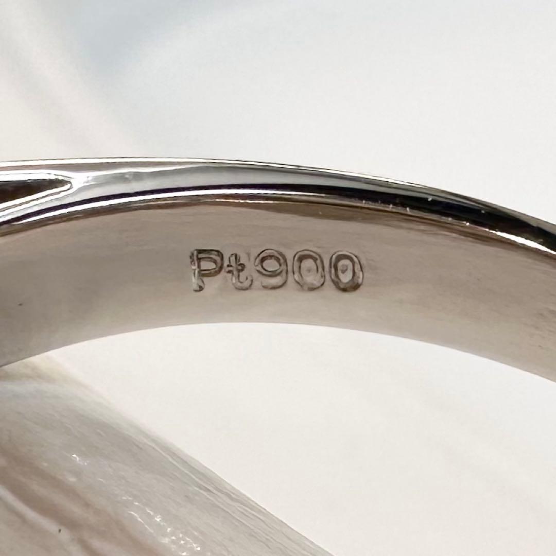 PT900 スターサファイア1.11ct ダイヤモンドリング 天然石 レディース