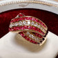 K18 ルビー1.76ct ダイヤモンド パヴェリング