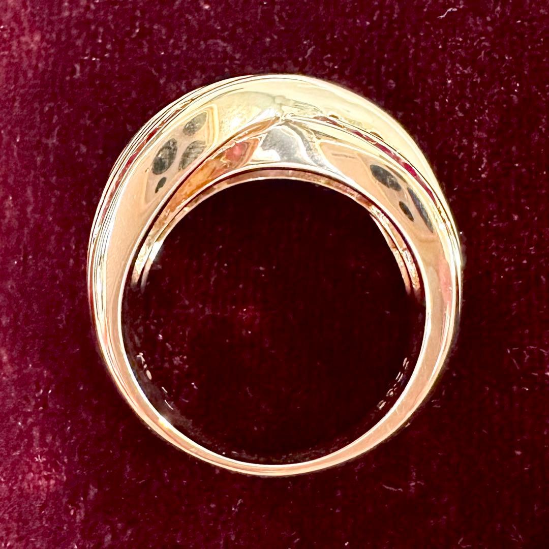 K18 ルビー1.76ct ダイヤモンド パヴェリング