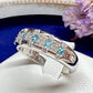 PT900 パライバトルマリン0.11ct ダイヤモンドリング 希少石