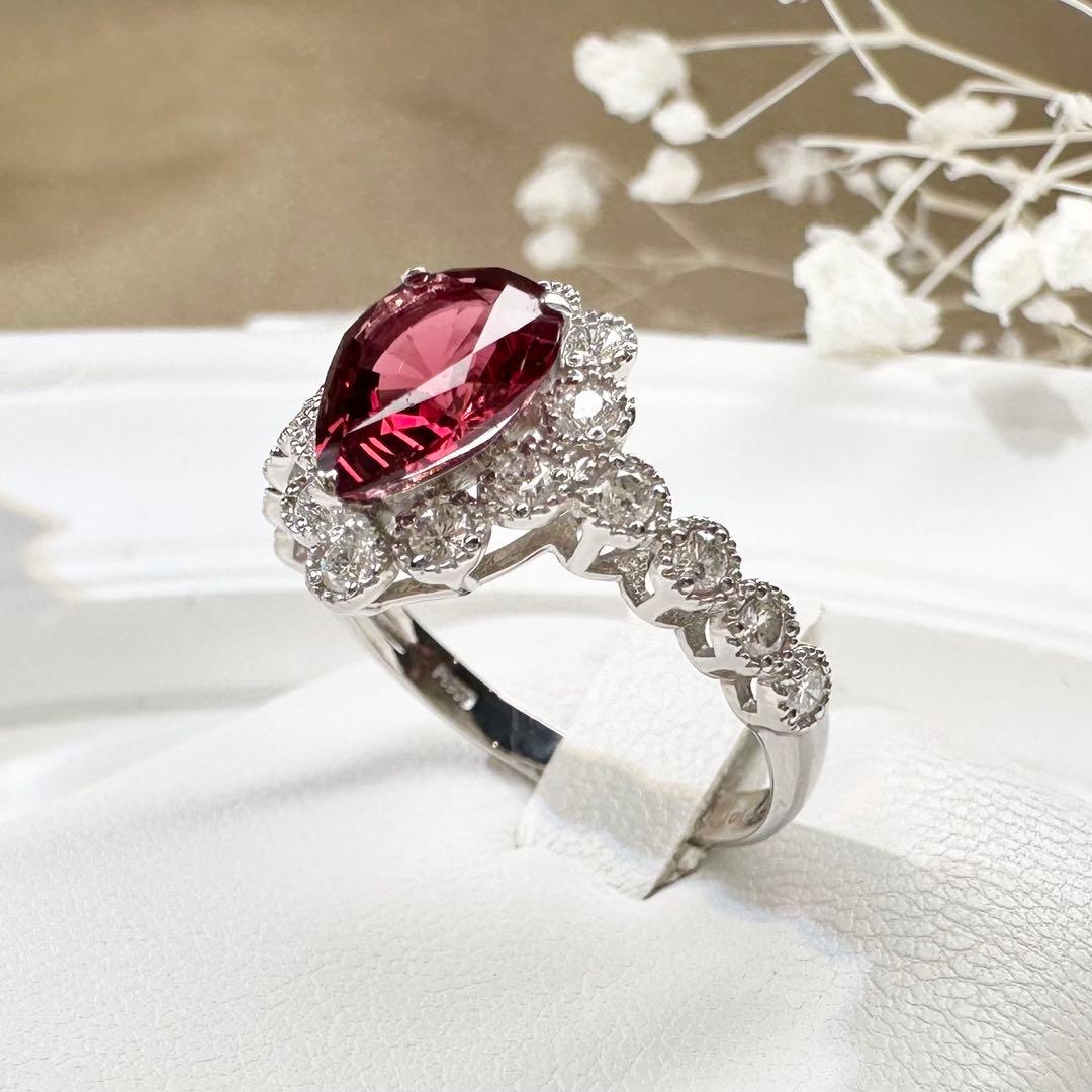 【美品】PT900 スピネル 1.60ct リング ダイヤ