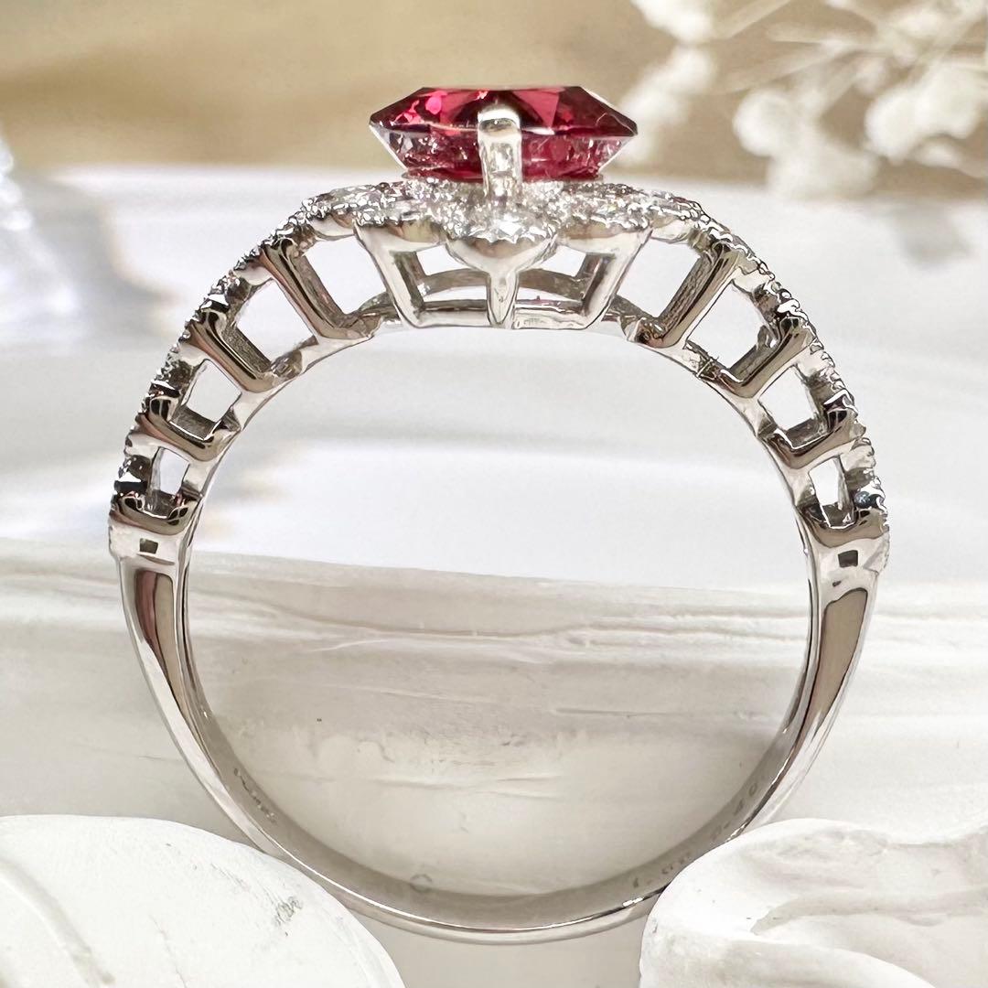 【美品】PT900 スピネル 1.60ct リング ダイヤ