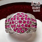 K18 ルビー2.00ct ダイヤモンド パヴェリング