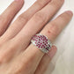 K18 ルビー2.00ct ダイヤモンド パヴェリング