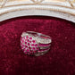K18 ルビー2.00ct ダイヤモンド パヴェリング