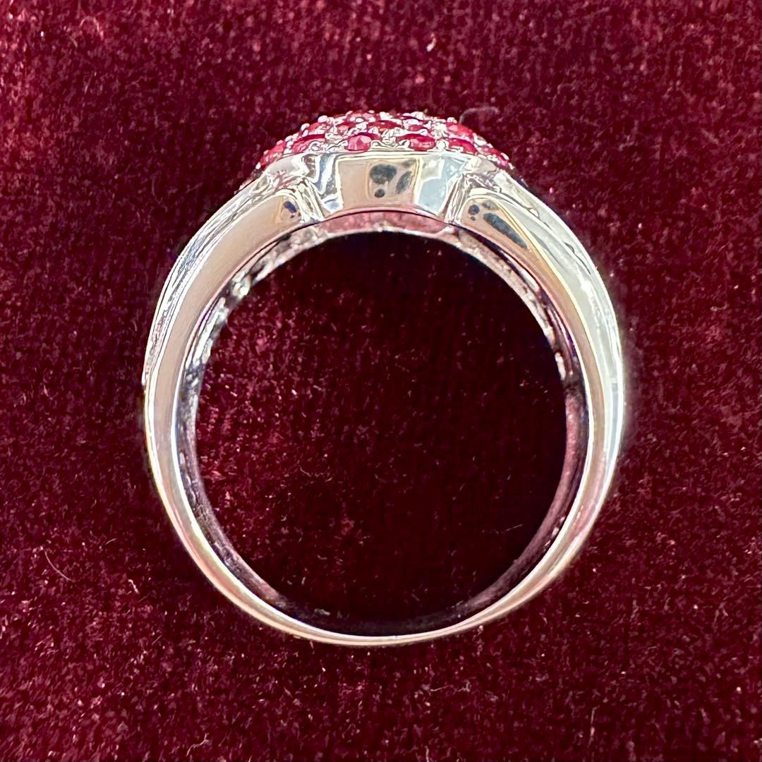 K18 ルビー2.00ct ダイヤモンド パヴェリング