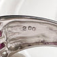 K18 ルビー2.00ct ダイヤモンド パヴェリング
