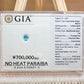 【非加熱】ブラジル産 パライバトルマリン0.43ct GIA鑑別書付き ルース