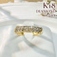 【K18】ダイヤモンド 0.32ct ゴールド リング