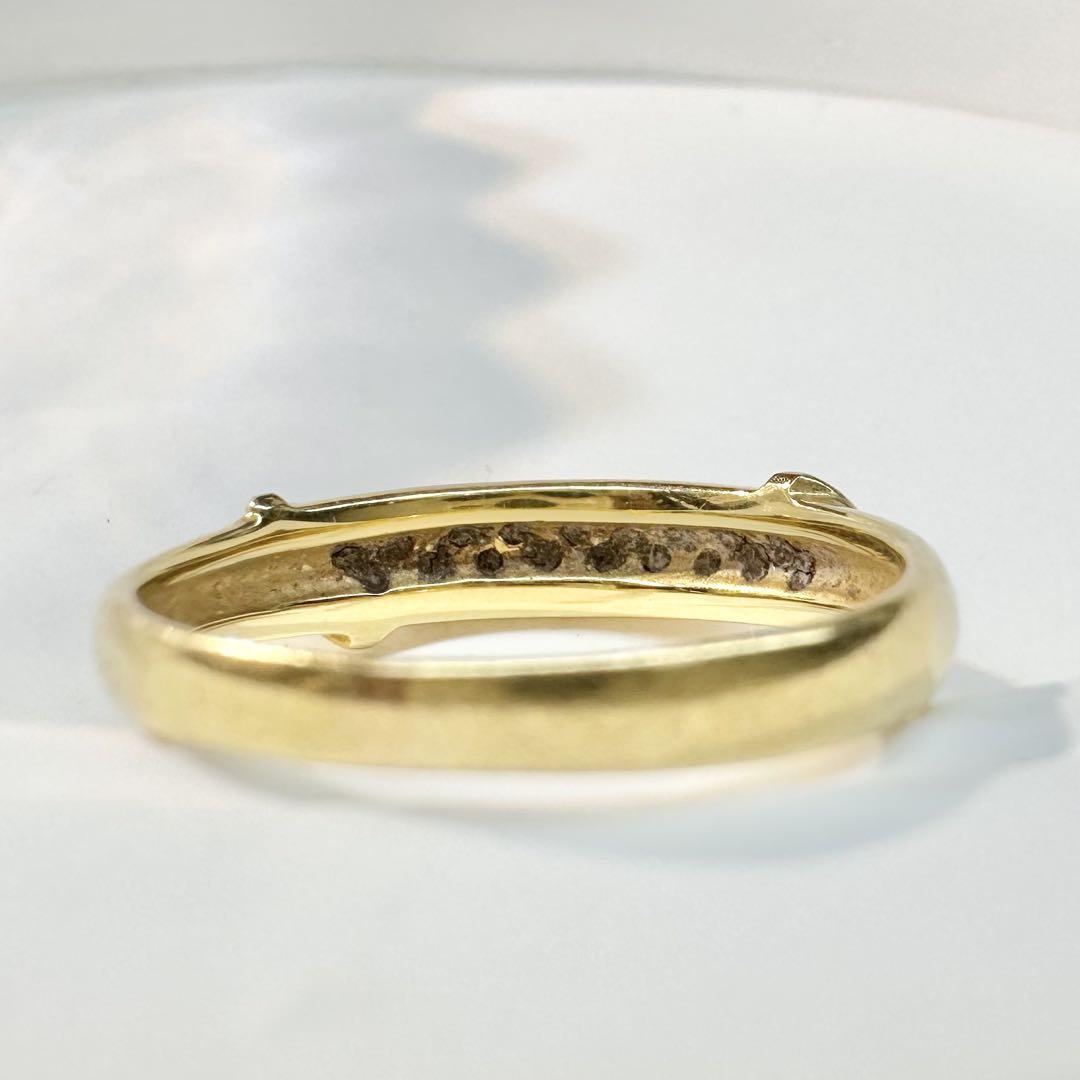 【K18】ダイヤモンド 0.32ct ゴールド リング