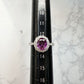 【美品】Pt900 パープルサファイア 2ct リング ダイヤ巻き