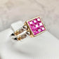 【K18】2WAY ルビー0.55ct ダイヤモンド0.5ct リング