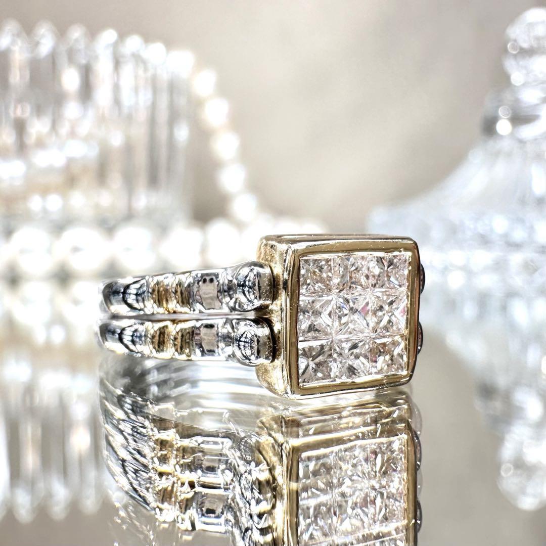 【K18】2WAY ルビー0.55ct ダイヤモンド0.5ct リング