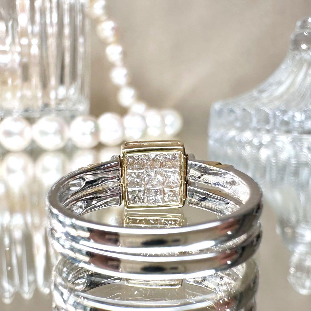 【K18】2WAY ルビー0.55ct ダイヤモンド0.5ct リング