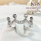 【K18】ダイヤモンド リング 0.32ct 王冠モチーフ