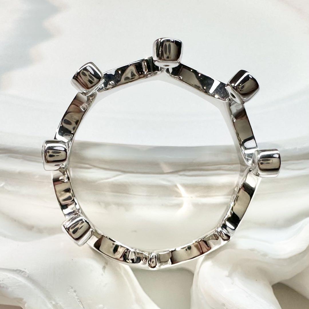 【K18】ダイヤモンド リング 0.32ct 王冠モチーフ