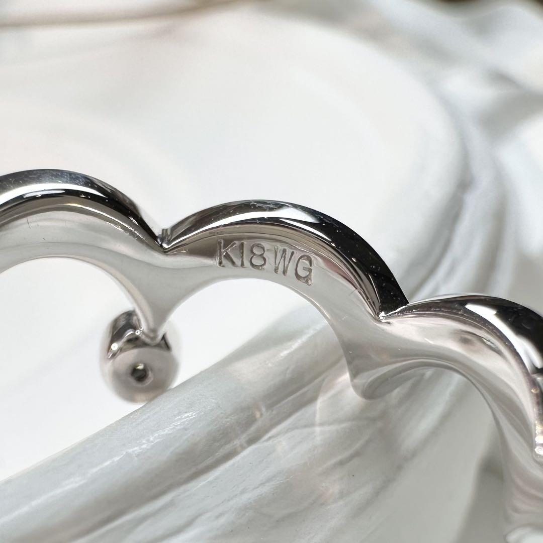 【K18】ダイヤモンド リング 0.32ct 王冠モチーフ