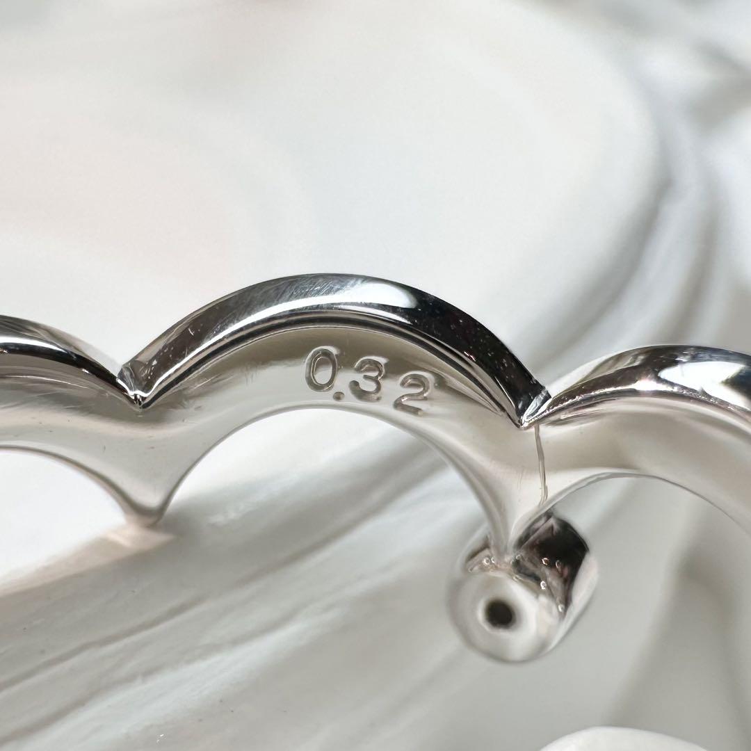 【K18】ダイヤモンド リング 0.32ct 王冠モチーフ