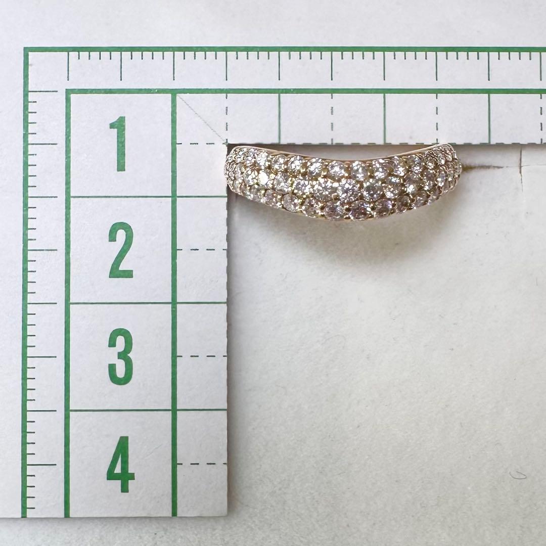 K18 ダイヤモンド パヴェリング 1.00ct エタニティリング